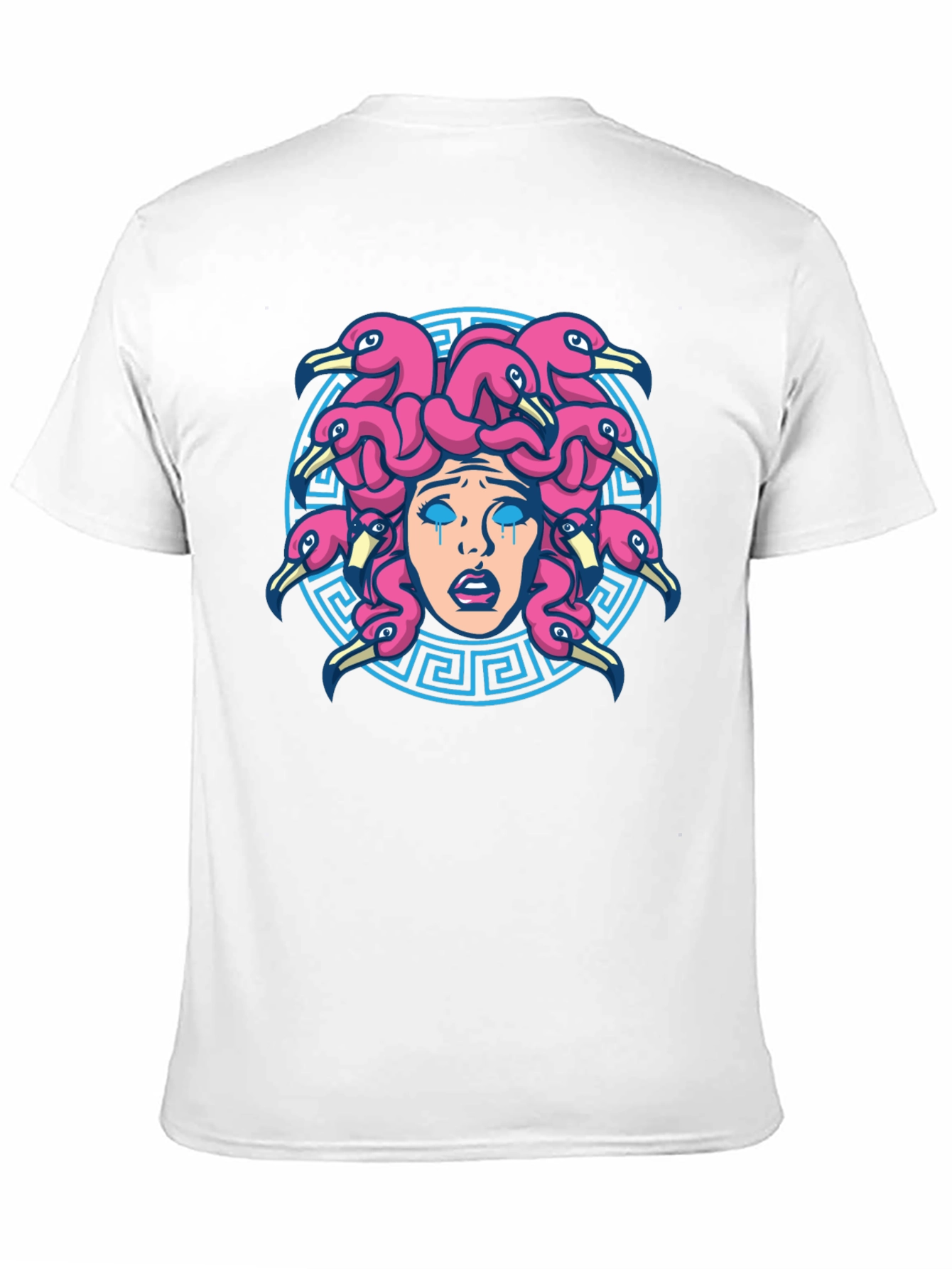 Medusa Flamingo T-Shirt - Unique Graphic Tee