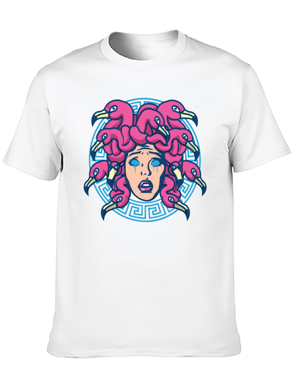Medusa Flamingo T-Shirt - Unique Graphic Tee
