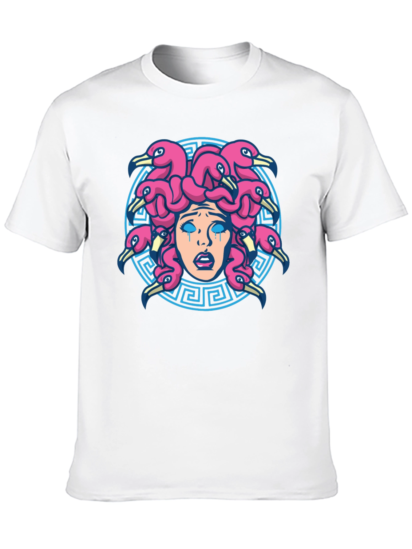 Medusa Flamingo T-Shirt - Unique Graphic Tee