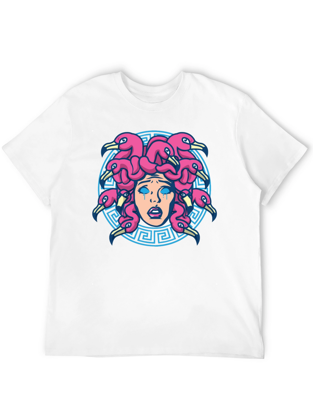 Medusa Flamingo T-Shirt - Unique Graphic Tee