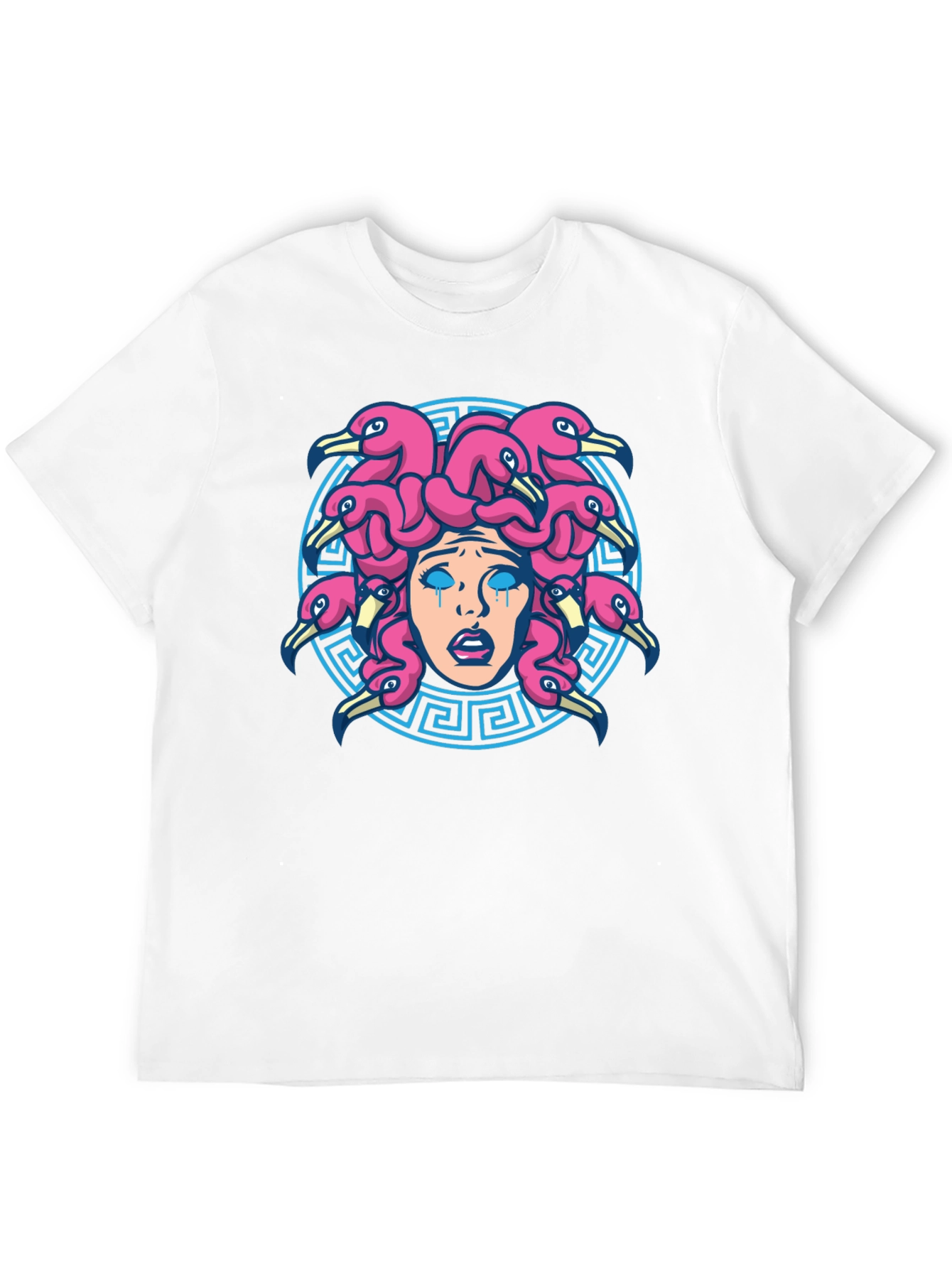 Medusa Flamingo T-Shirt - Unique Graphic Tee