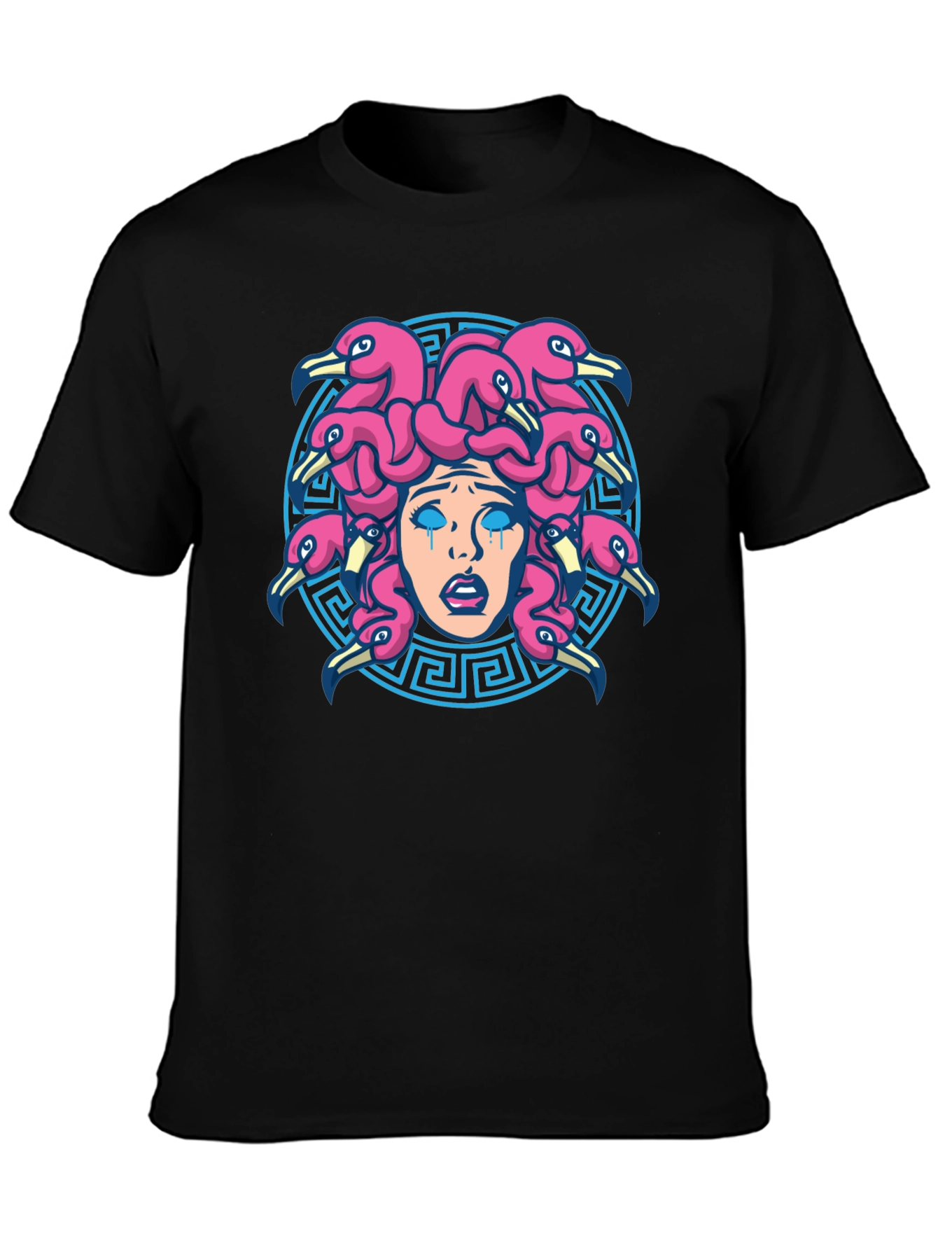 Medusa Flamingo T-Shirt - Unique Graphic Tee