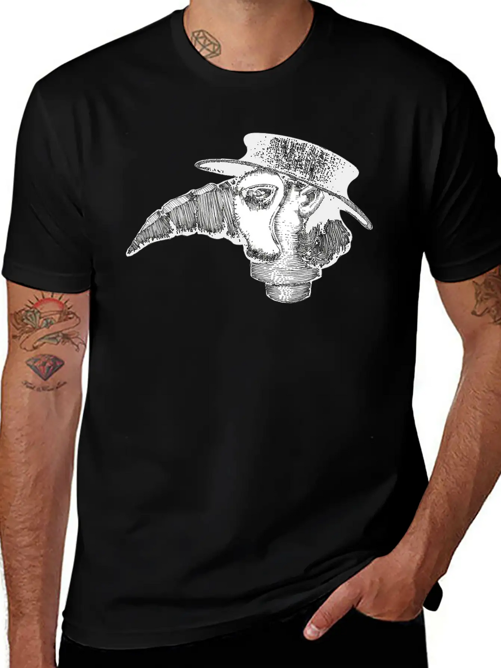 Plague Doctor Essential Cotton Tee For Daily Outfits – Unisex Style