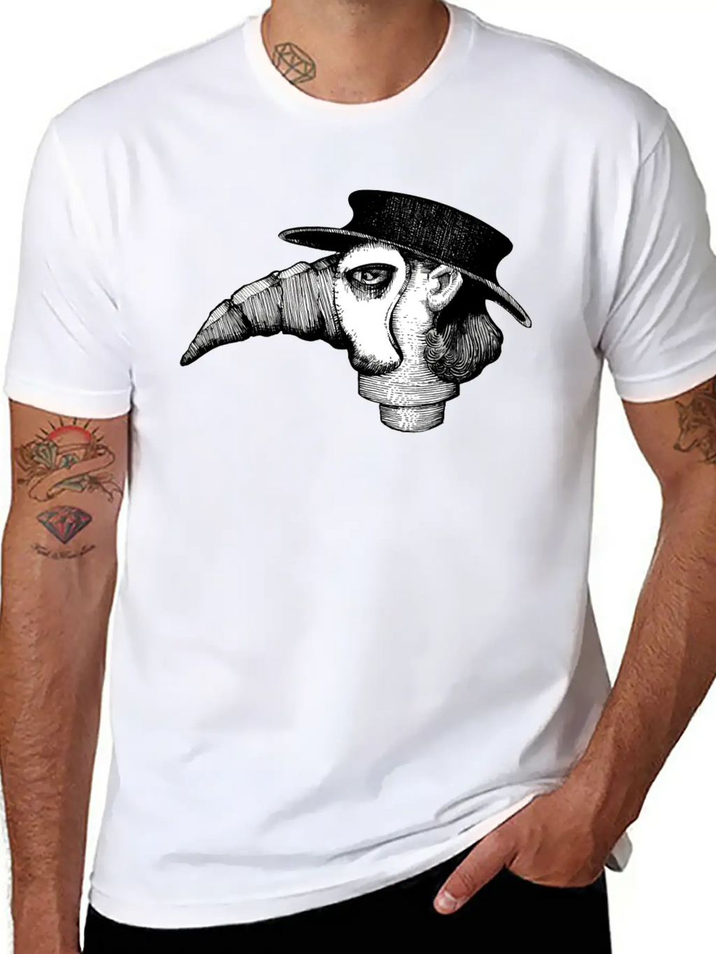Plague Doctor Essential Cotton Tee For Daily Outfits – Unisex Style