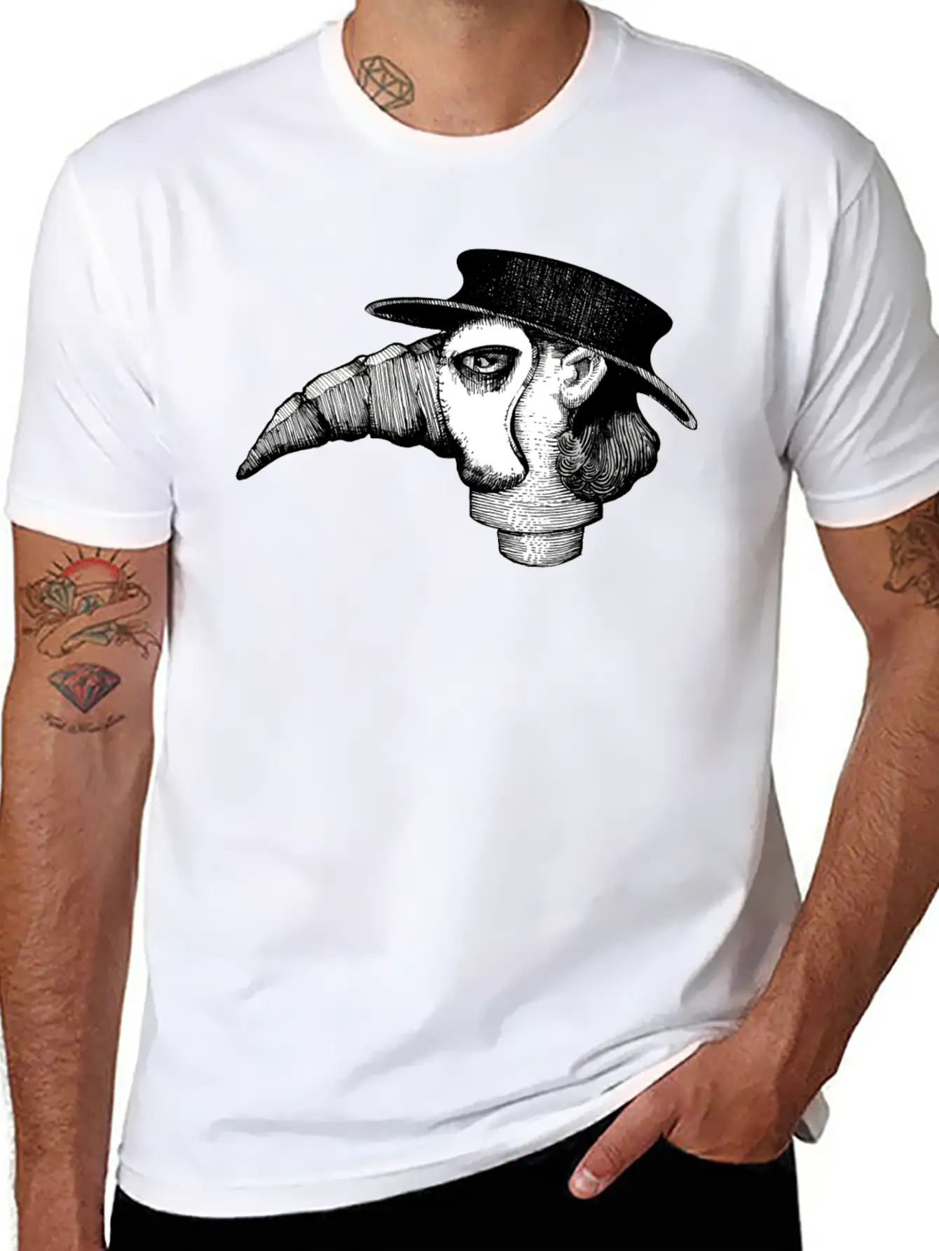 Plague Doctor Essential Cotton Tee For Daily Outfits – Unisex Style