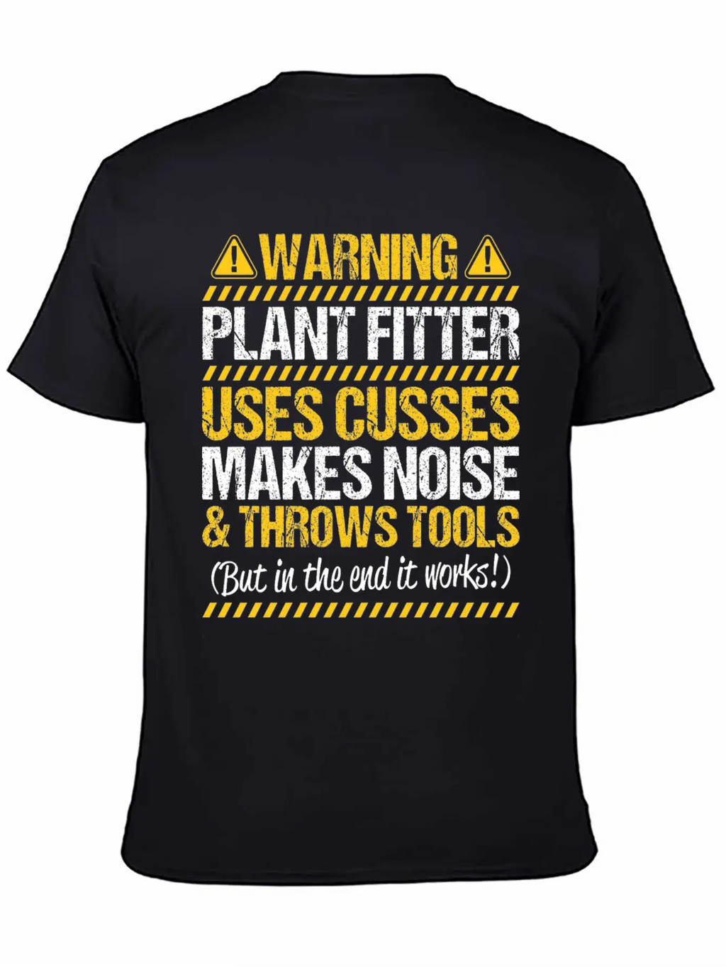 Plant Fitter Plant Mechanic Gift Present Warning Basic Graphic T-Shirt – Daily Comfort In Soft Cotton