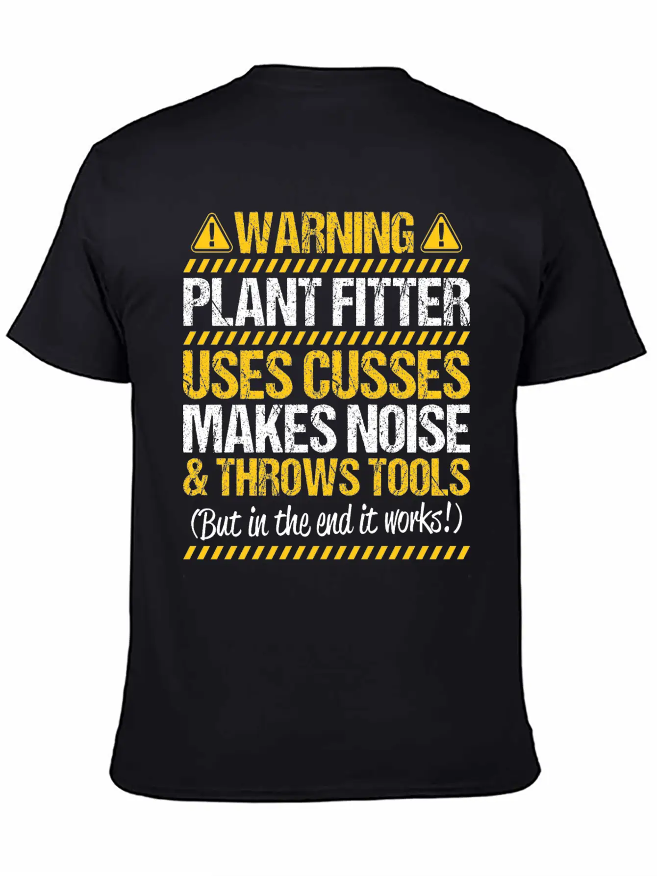 Plant Fitter Plant Mechanic Gift Present Warning Basic Graphic T-Shirt – Daily Comfort In Soft Cotton