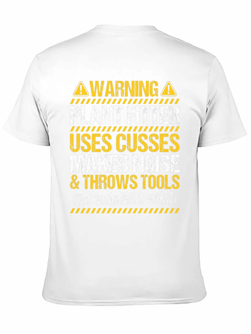 Plant Fitter Plant Mechanic Gift Present Warning Basic Graphic T-Shirt – Daily Comfort In Soft Cotton
