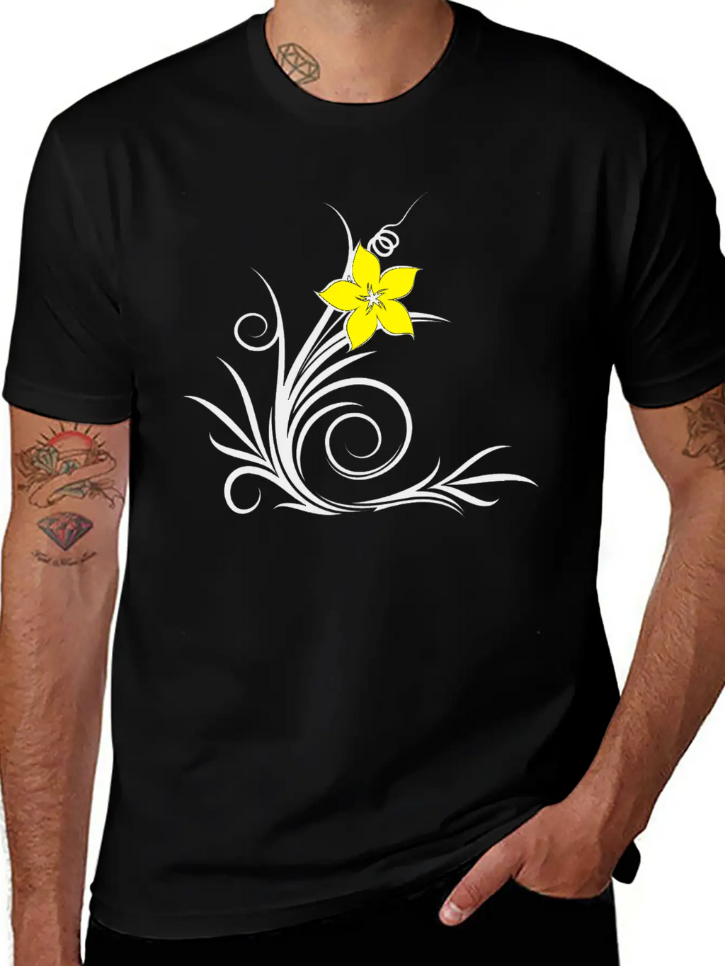 Plant Leaf Relaxed Everyday Tee – Lightweight And Durable Cotton