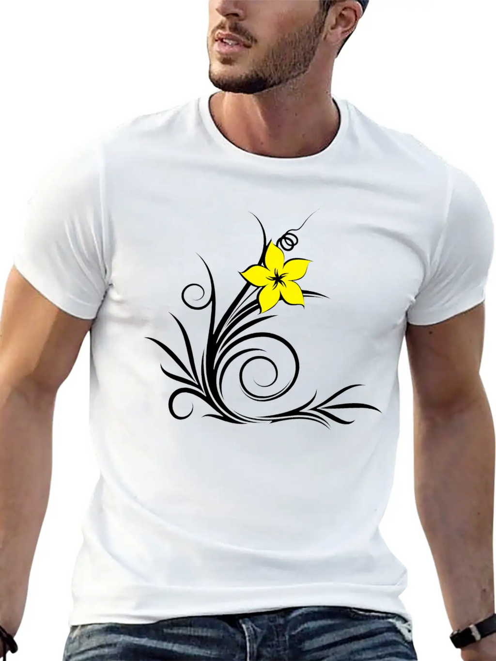 Plant Leaf Relaxed Everyday Tee – Lightweight And Durable Cotton