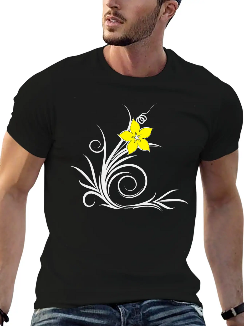 Plant Leaf Relaxed Everyday Tee – Lightweight And Durable Cotton