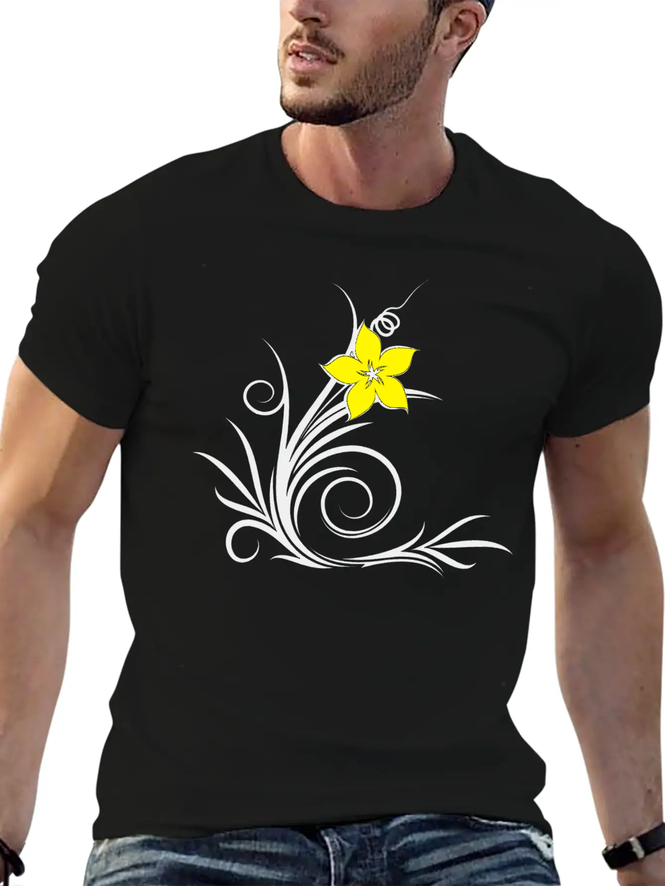 Plant Leaf Relaxed Everyday Tee – Lightweight And Durable Cotton