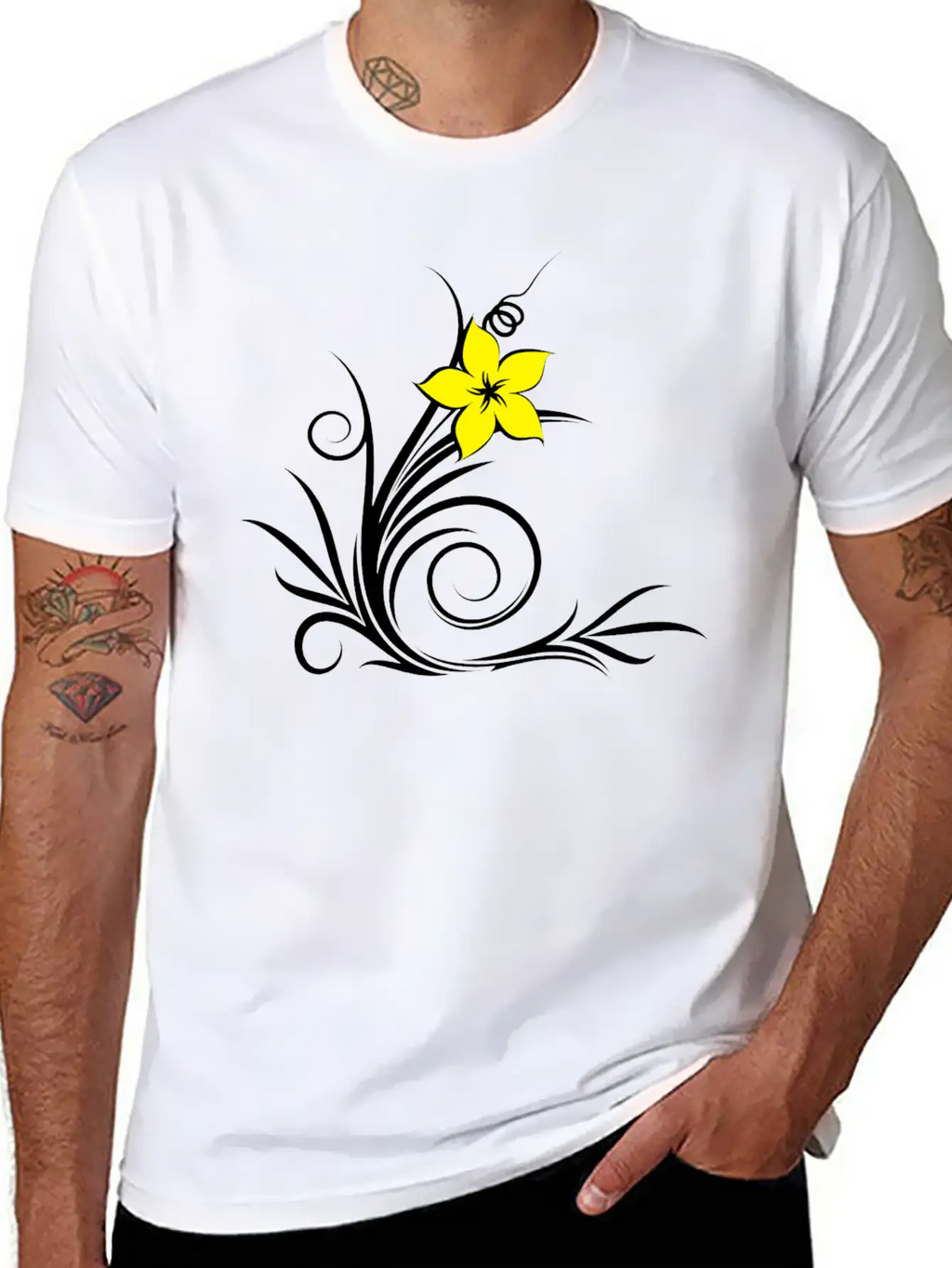 Plant Leaf Relaxed Everyday Tee – Lightweight And Durable Cotton