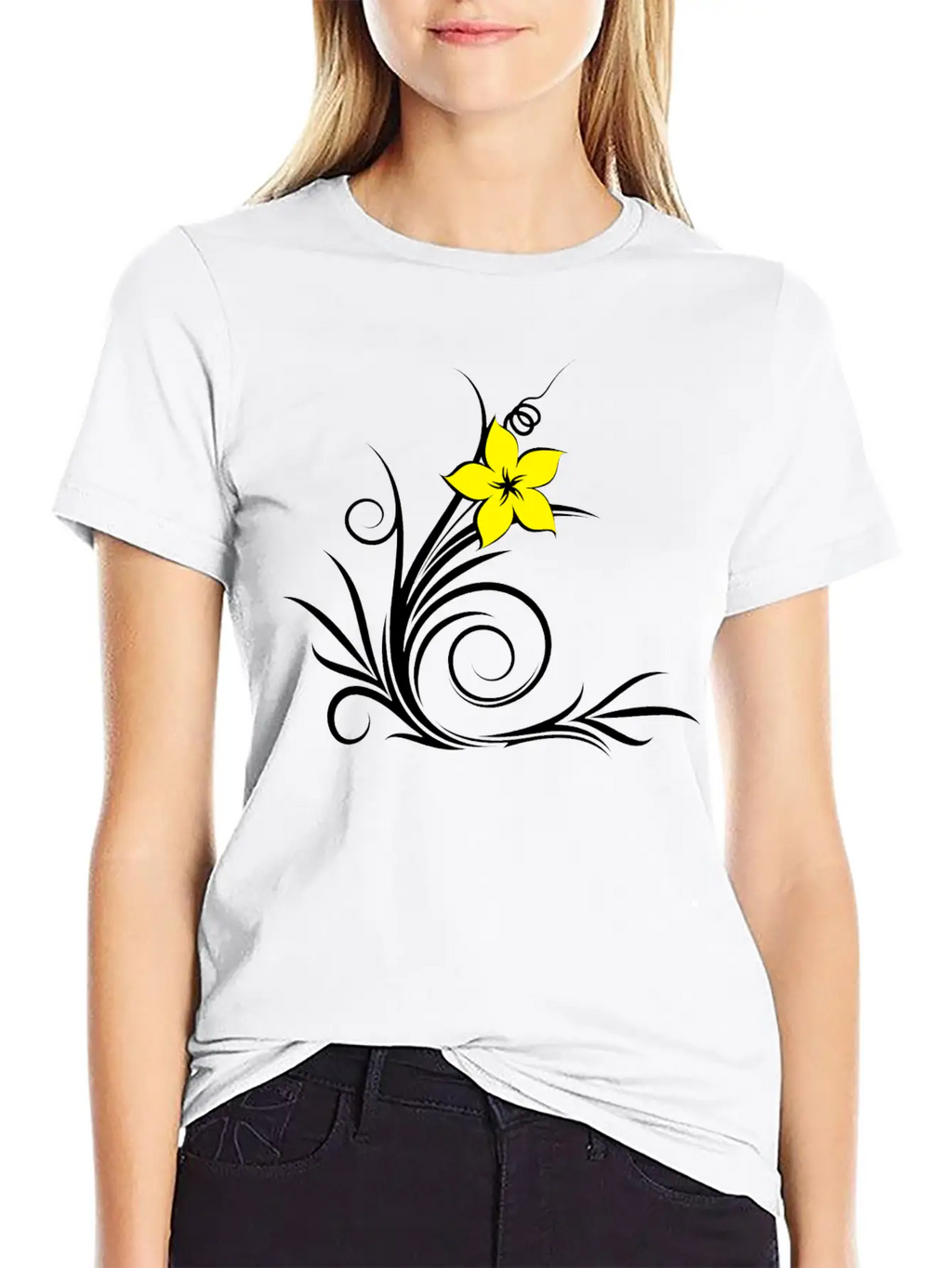 Plant Leaf Relaxed Everyday Tee – Lightweight And Durable Cotton
