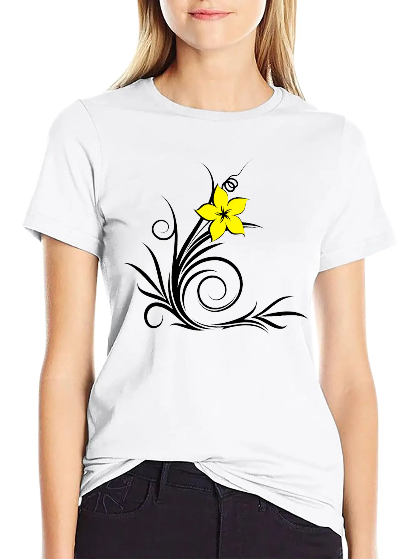 Plant Leaf Relaxed Everyday Tee – Lightweight And Durable Cotton