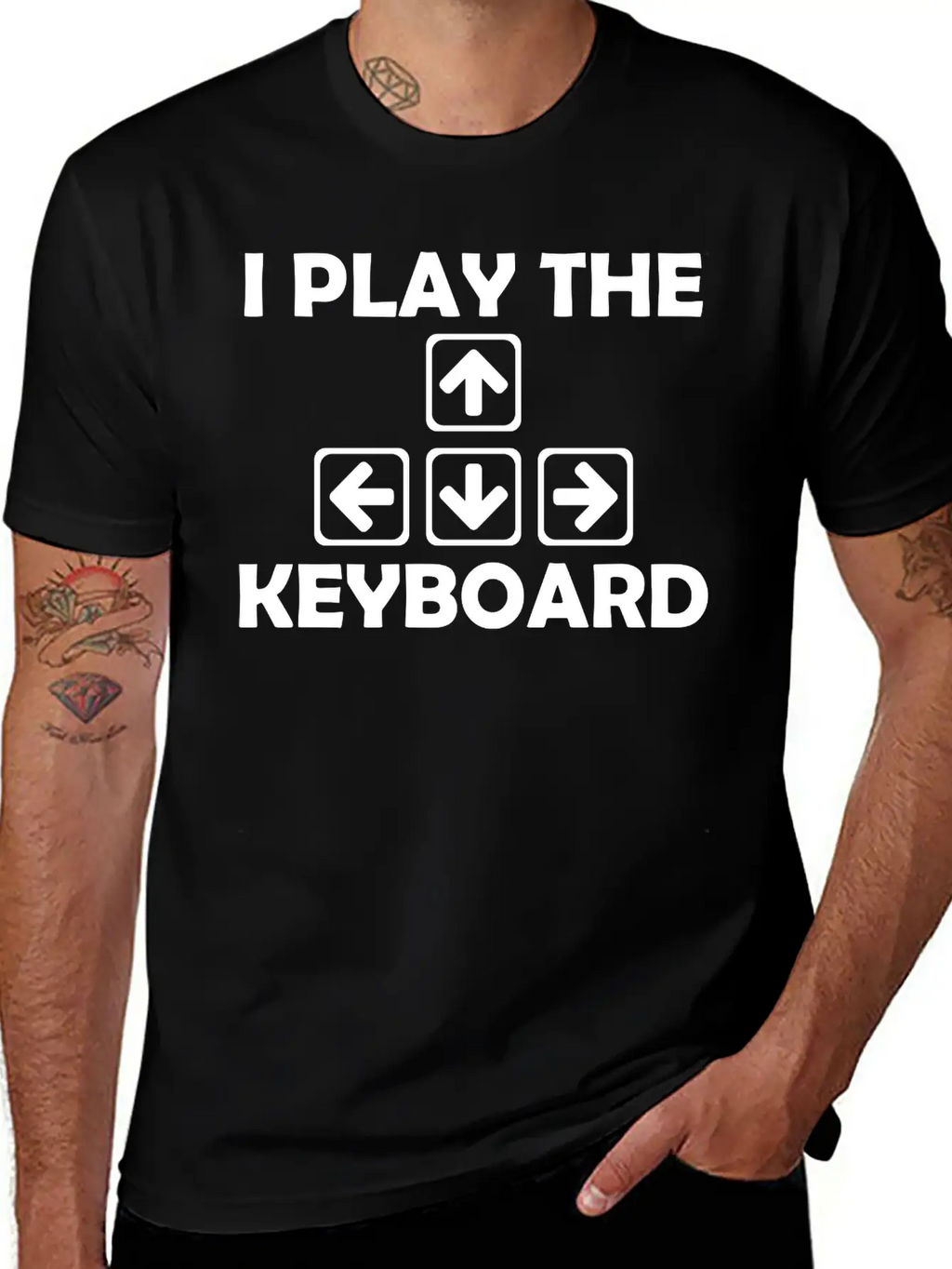 Play The Keyboard Breathable Soft Cotton T-Shirt – Timeless Casual Look