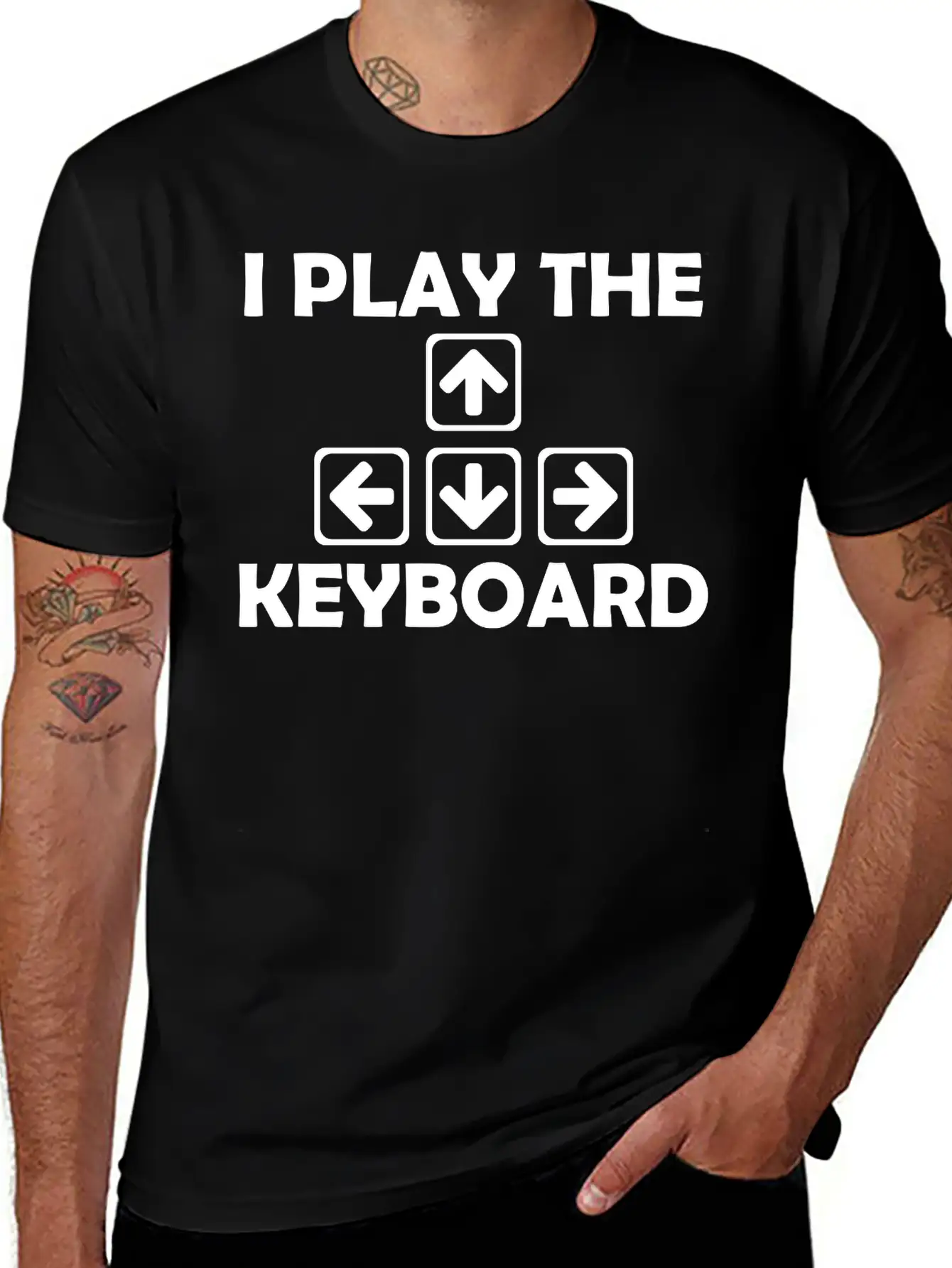 Play The Keyboard Breathable Soft Cotton T-Shirt – Timeless Casual Look