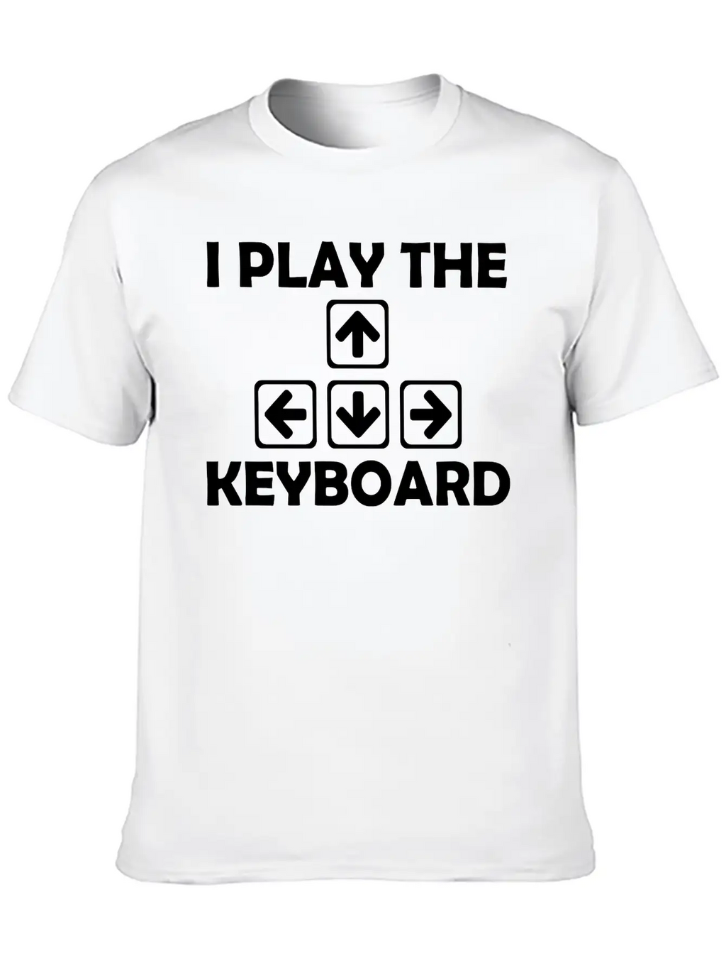 Play The Keyboard Breathable Soft Cotton T-Shirt – Timeless Casual Look