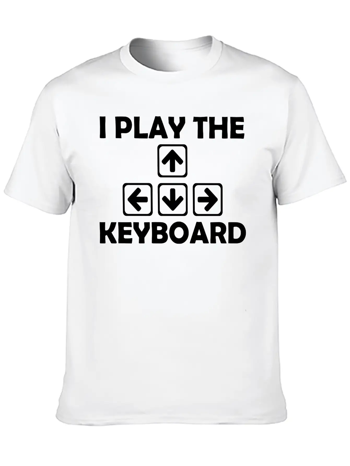 Play The Keyboard Breathable Soft Cotton T-Shirt – Timeless Casual Look