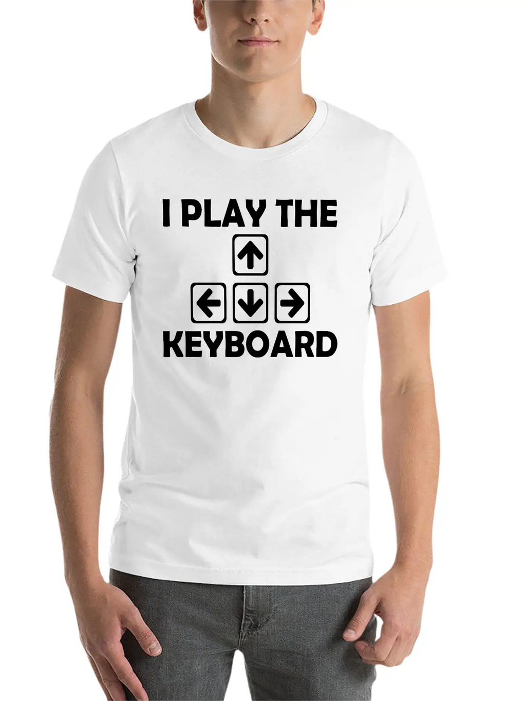 Play The Keyboard Breathable Soft Cotton T-Shirt – Timeless Casual Look
