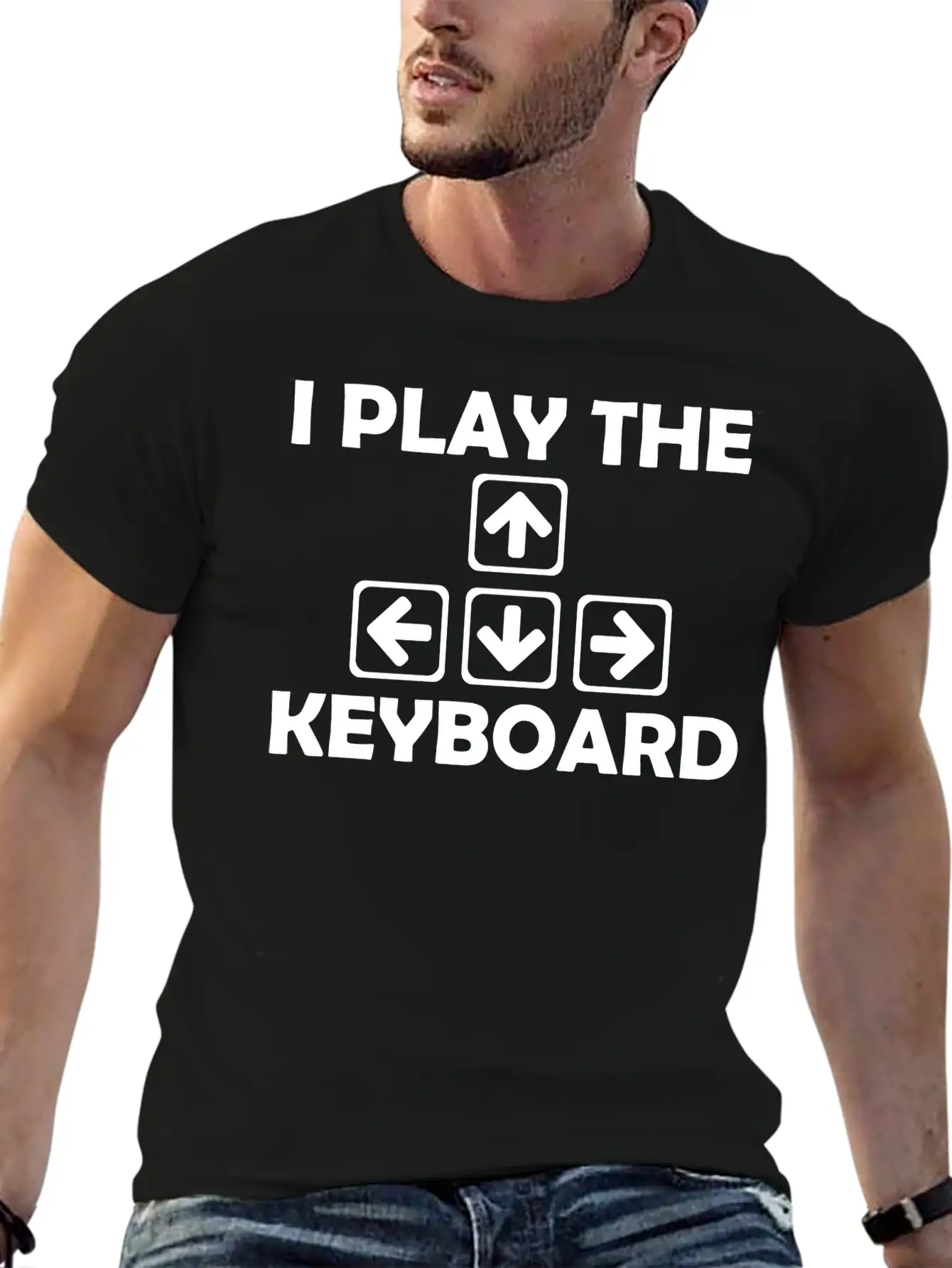 Play The Keyboard Breathable Soft Cotton T-Shirt – Timeless Casual Look