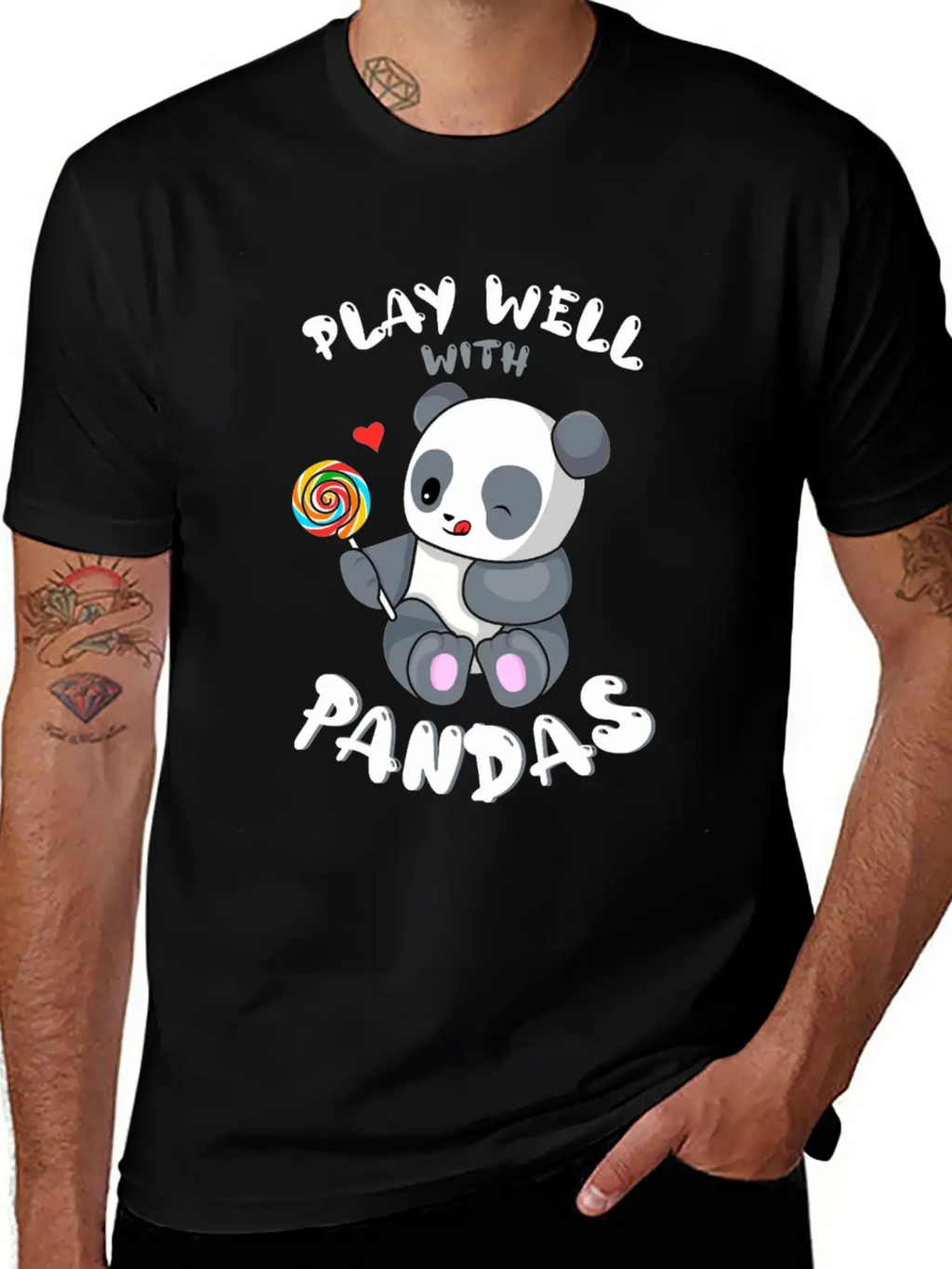 Play Well With Others Panda Bear Zookeeper Animal Classic Cotton Tee – Unisex Comfort For Any Season
