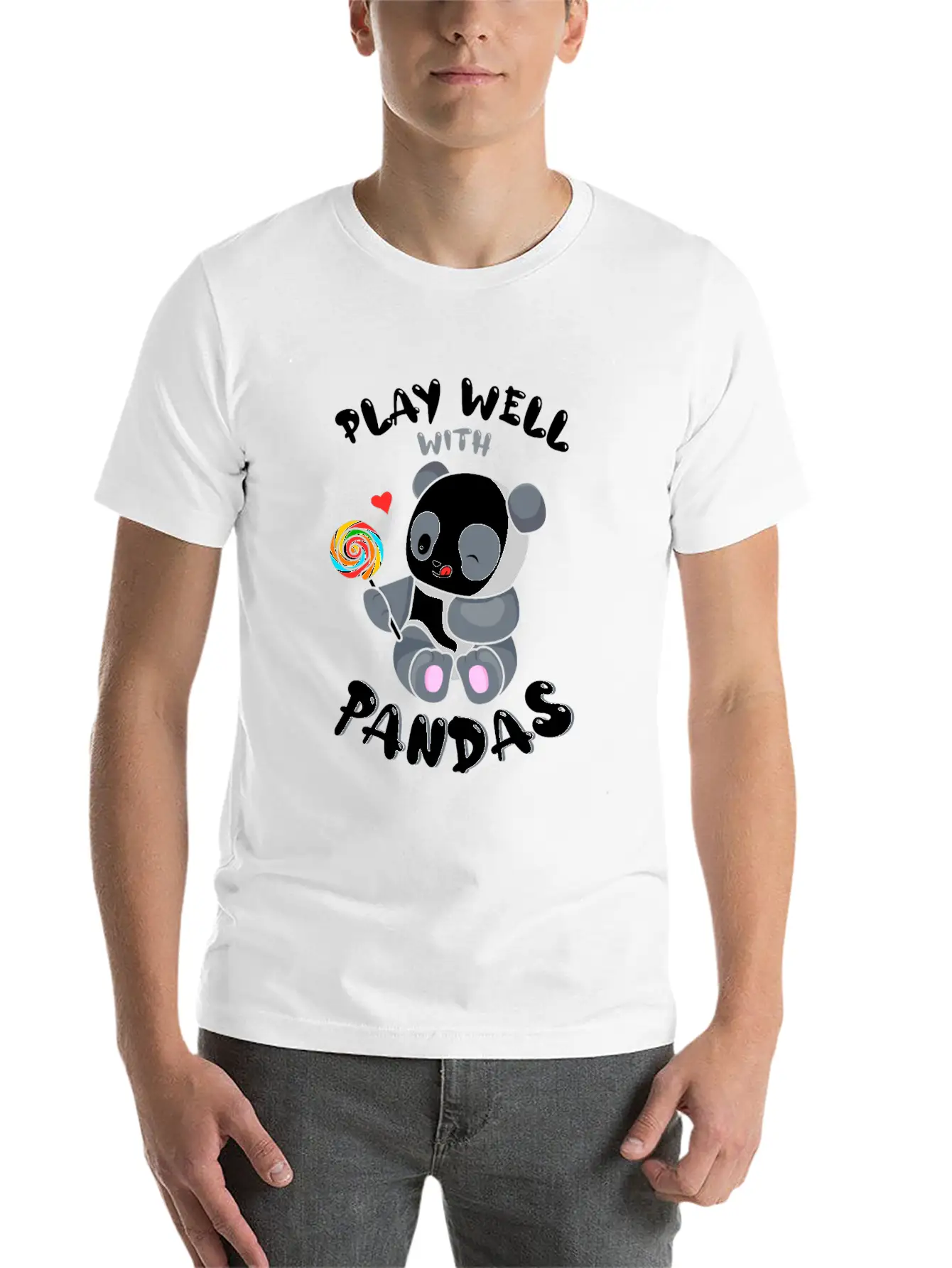 Play Well With Others Panda Bear Zookeeper Animal Classic Cotton Tee – Unisex Comfort For Any Season