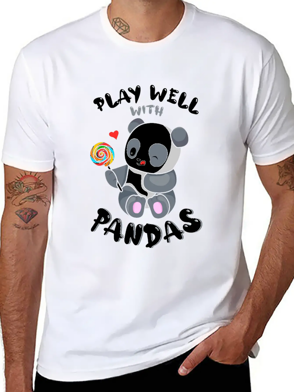 Play Well With Others Panda Bear Zookeeper Animal Classic Cotton Tee – Unisex Comfort For Any Season
