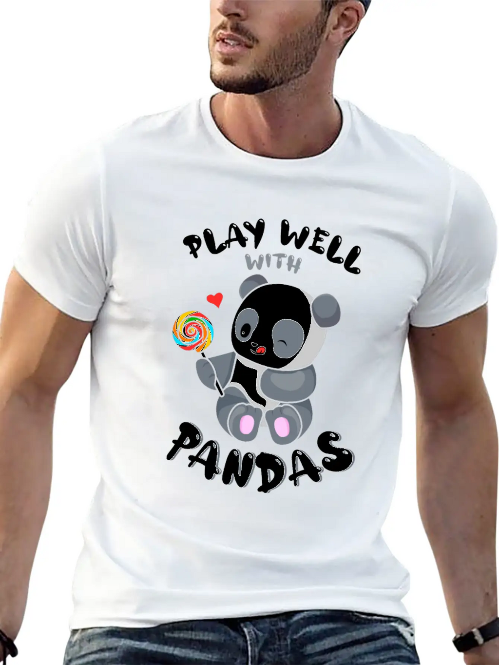 Play Well With Others Panda Bear Zookeeper Animal Classic Cotton Tee – Unisex Comfort For Any Season