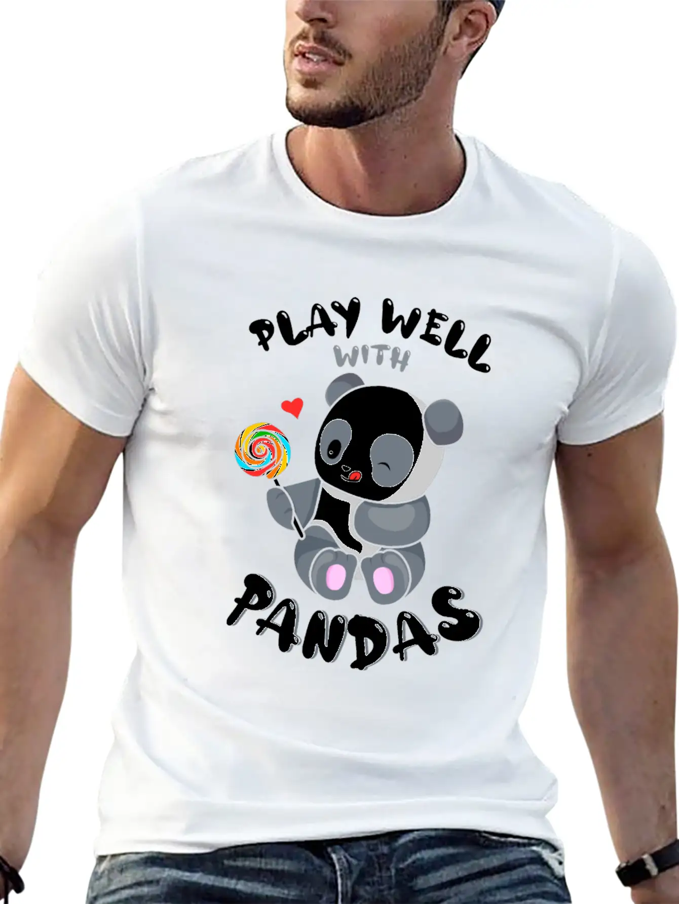 Play Well With Others Panda Bear Zookeeper Animal Classic Cotton Tee – Unisex Comfort For Any Season