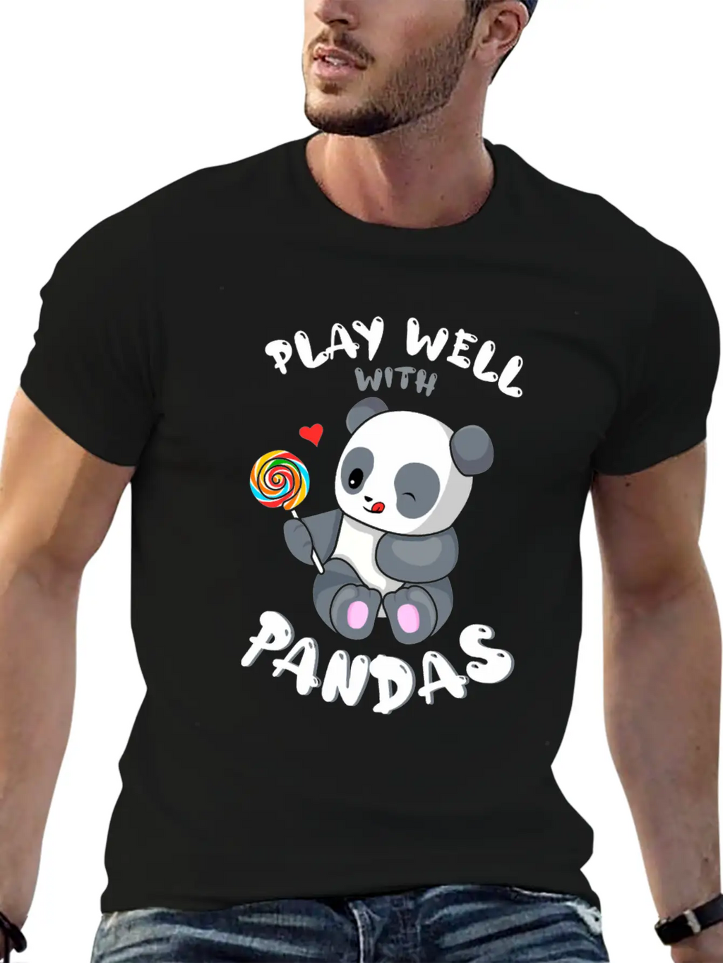 Play Well With Others Panda Bear Zookeeper Animal Classic Cotton Tee – Unisex Comfort For Any Season