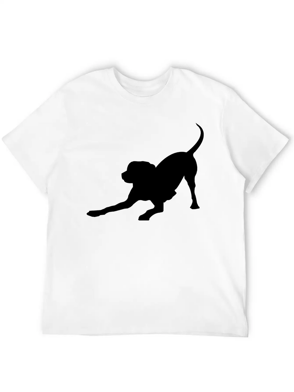 Playful Dog Basic Graphic T-Shirt – Daily Comfort In Soft Cotton