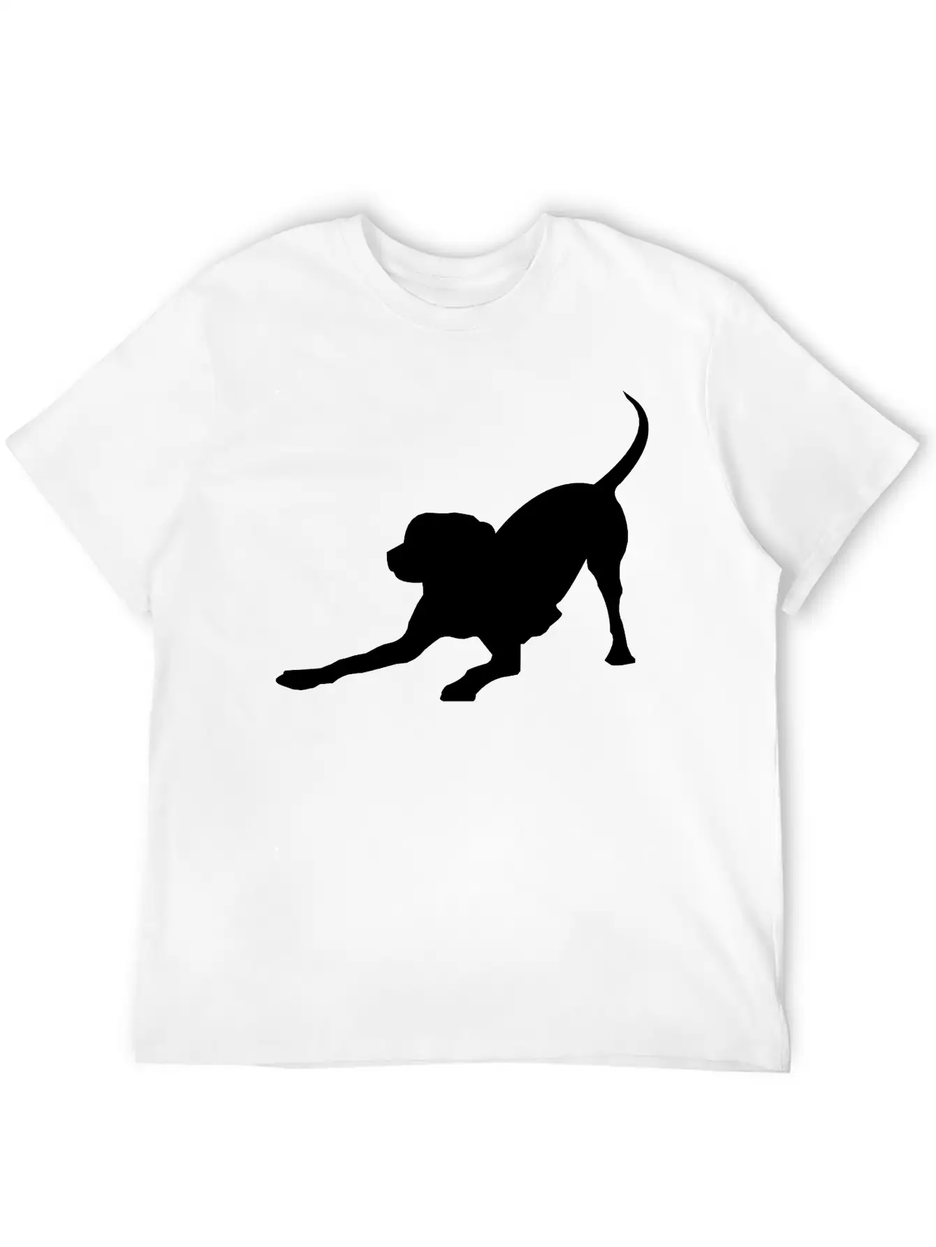Playful Dog Basic Graphic T-Shirt – Daily Comfort In Soft Cotton