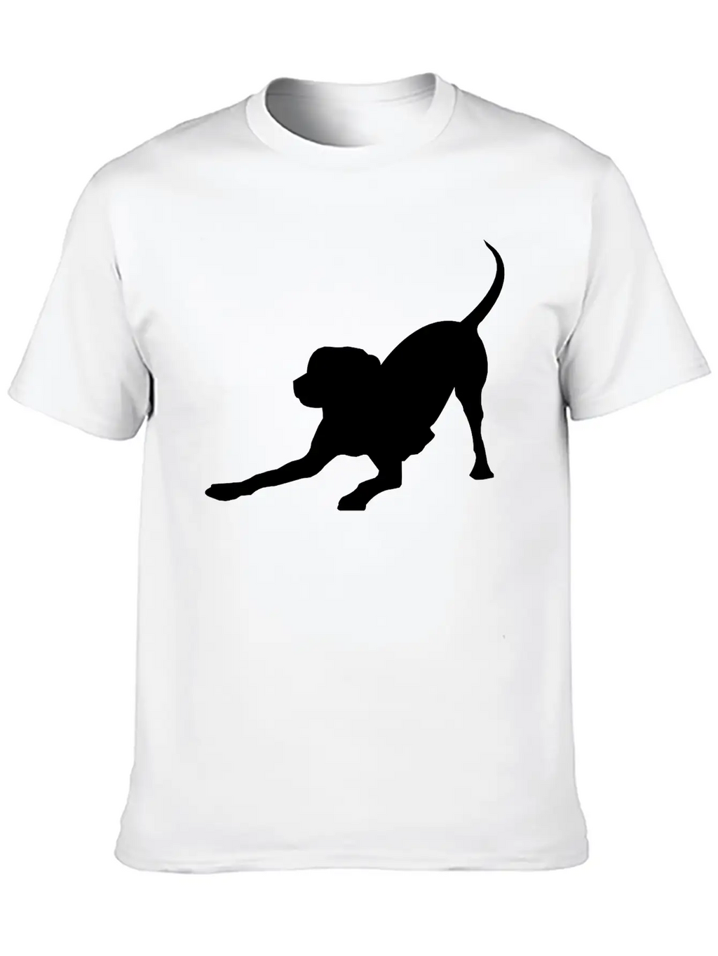 Playful Dog Basic Graphic T-Shirt – Daily Comfort In Soft Cotton