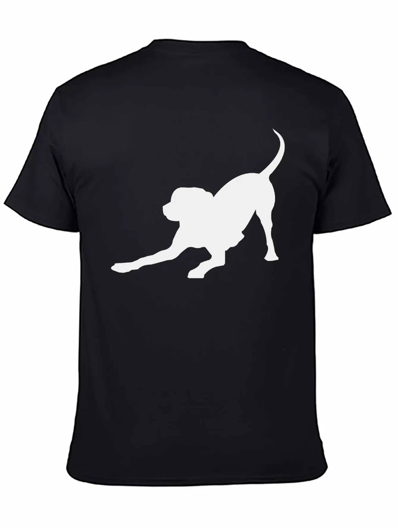 Playful Dog Basic Graphic T-Shirt – Daily Comfort In Soft Cotton