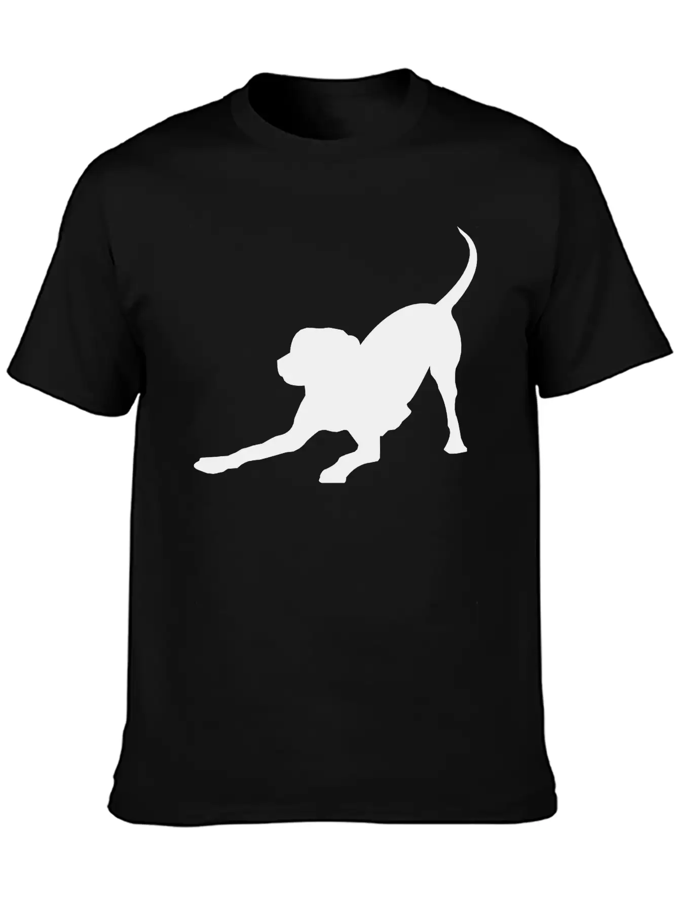 Playful Dog Basic Graphic T-Shirt – Daily Comfort In Soft Cotton