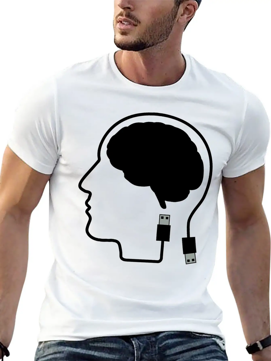 Plugged In Breathable Graphic T-Shirt – Perfect For Casual Days