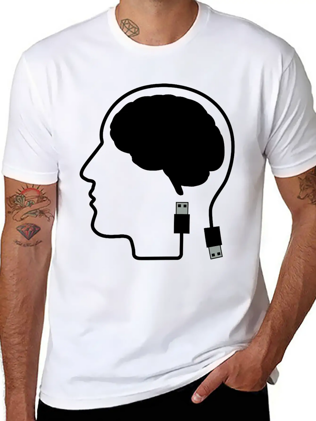 Plugged In Breathable Graphic T-Shirt – Perfect For Casual Days