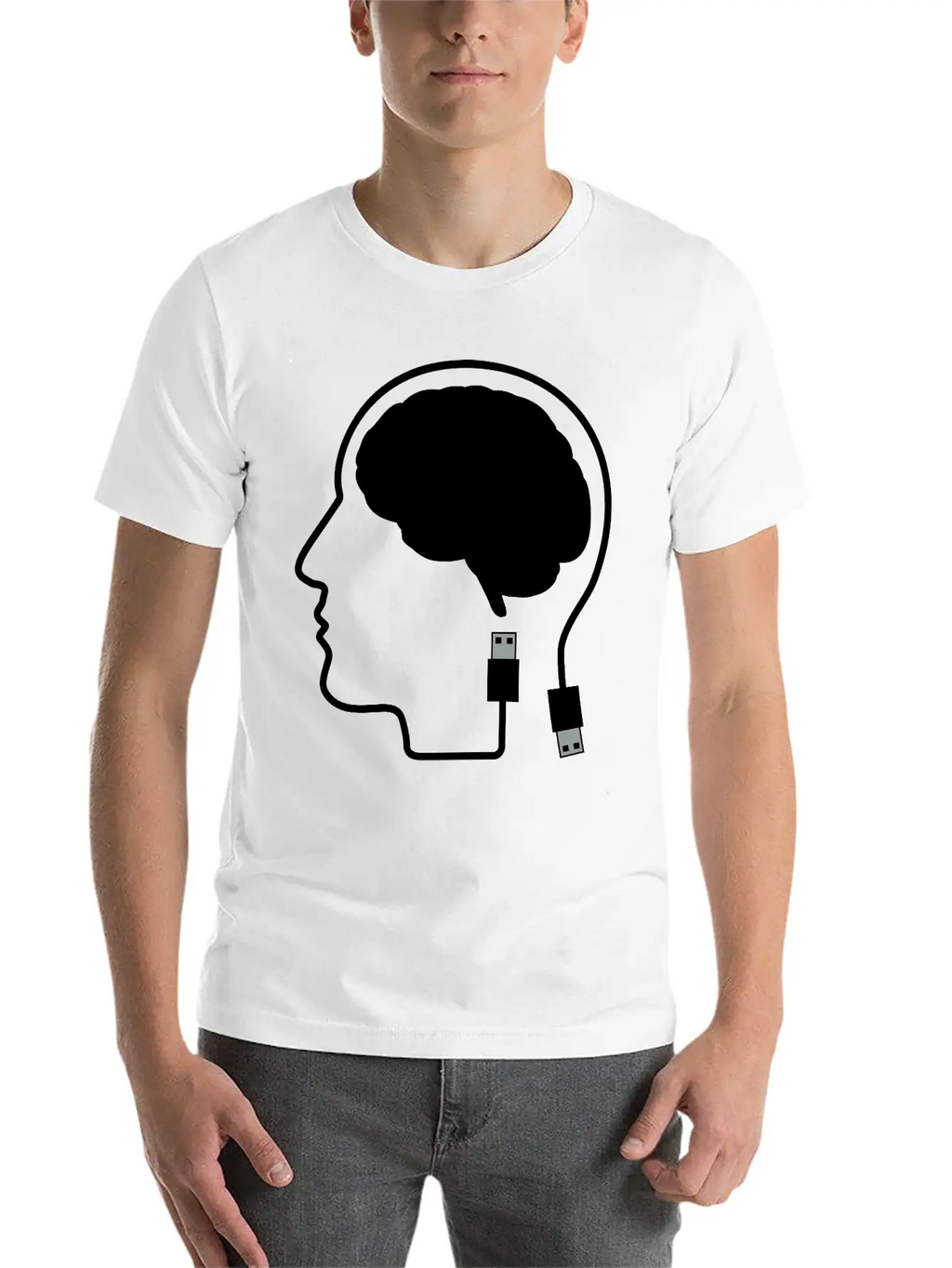Plugged In Breathable Graphic T-Shirt – Perfect For Casual Days