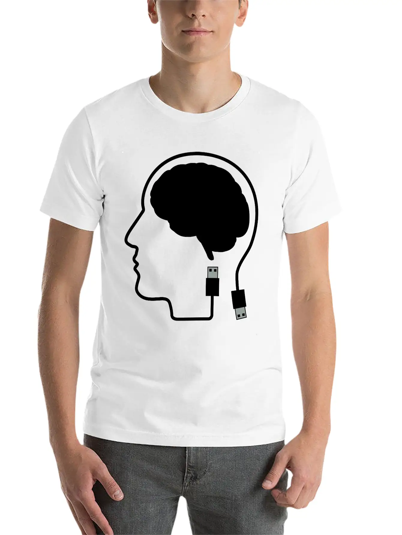 Plugged In Breathable Graphic T-Shirt – Perfect For Casual Days
