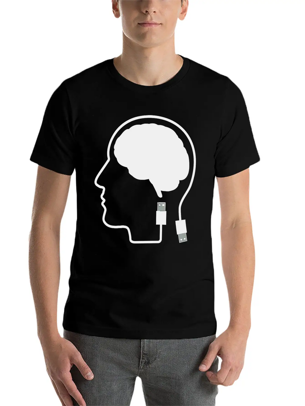 Plugged In Breathable Graphic T-Shirt – Perfect For Casual Days