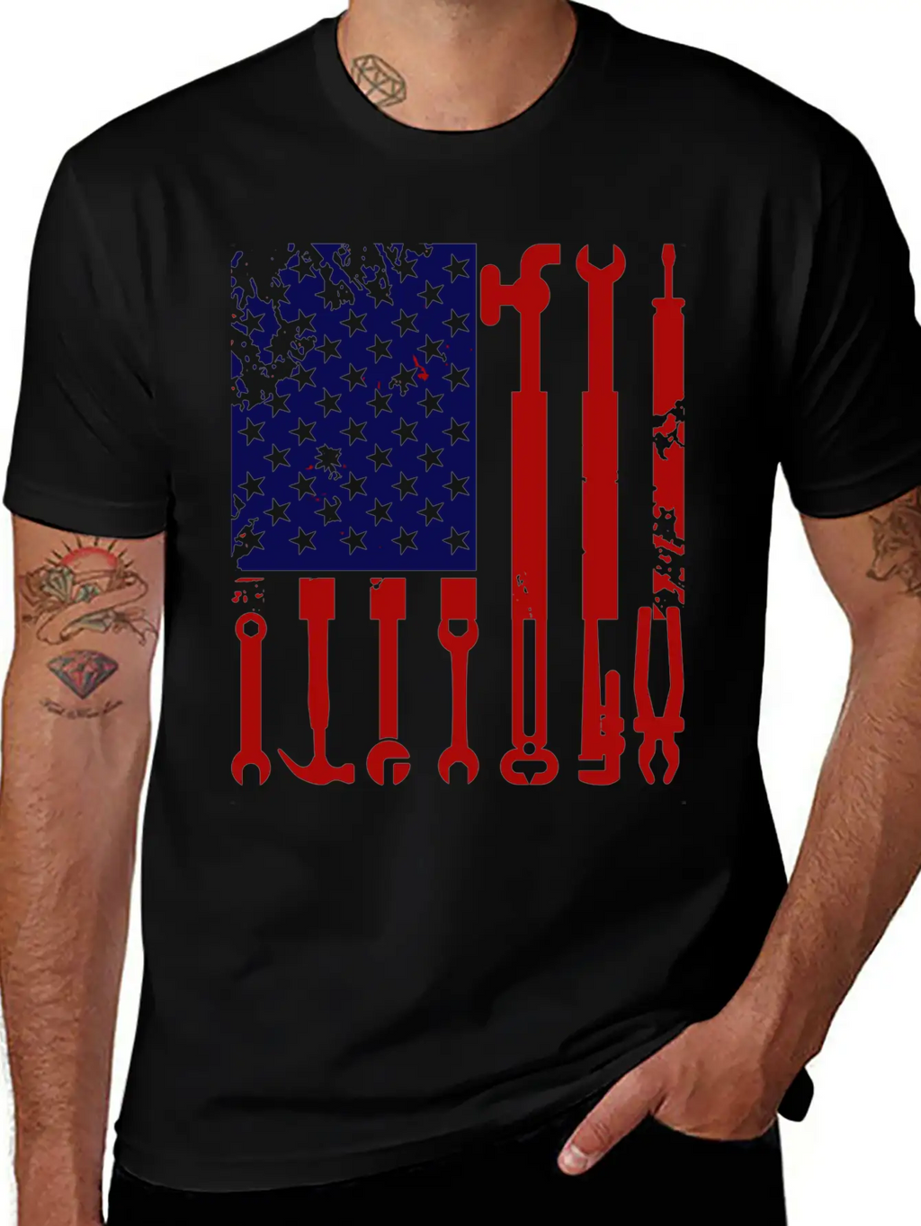 Plumbers Product American Flag Gift Ideas Unisex Casual T-Shirt – Clean Design For Daily Comfort