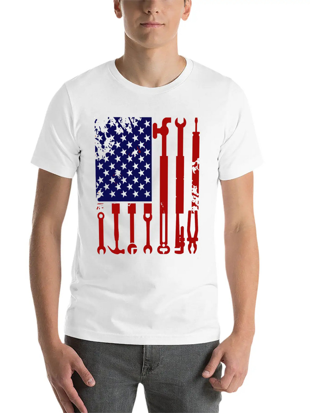 Plumbers Product American Flag Gift Ideas Unisex Casual T-Shirt – Clean Design For Daily Comfort