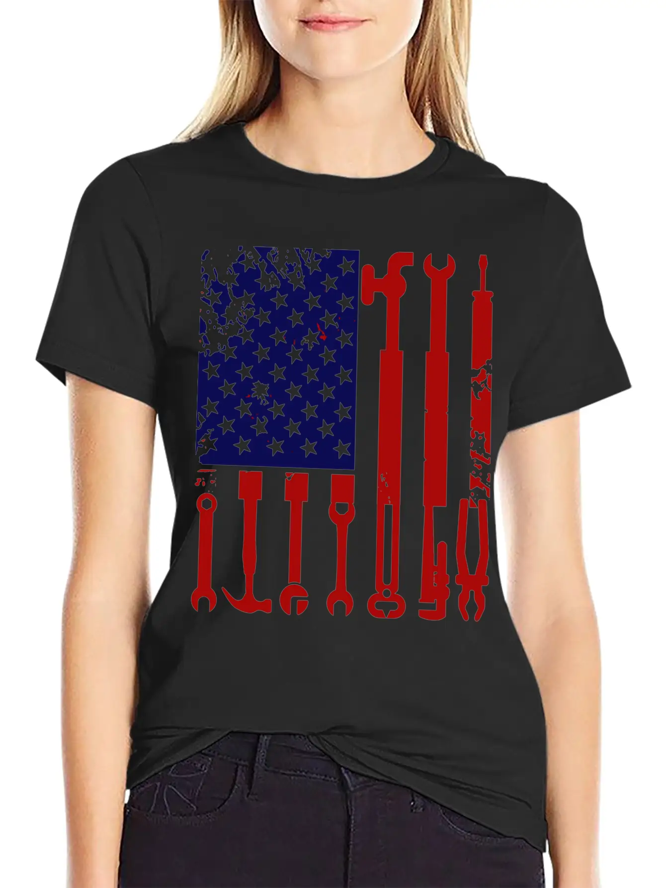 Plumbers Product American Flag Gift Ideas Unisex Casual T-Shirt – Clean Design For Daily Comfort