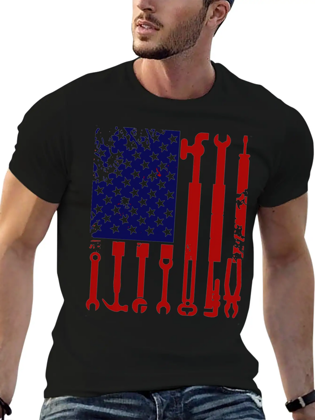 Plumbers Product American Flag Gift Ideas Unisex Casual T-Shirt – Clean Design For Daily Comfort
