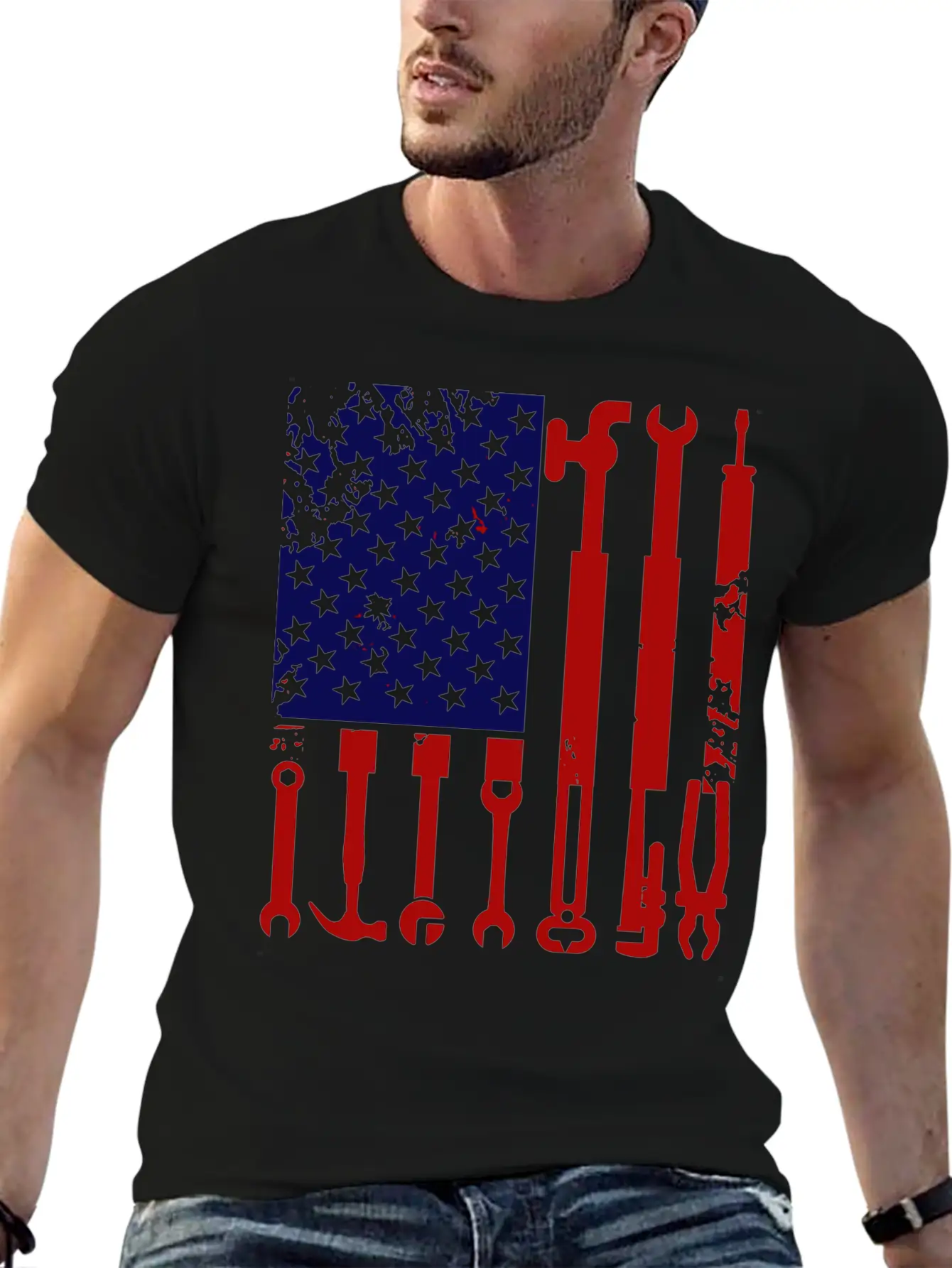 Plumbers Product American Flag Gift Ideas Unisex Casual T-Shirt – Clean Design For Daily Comfort