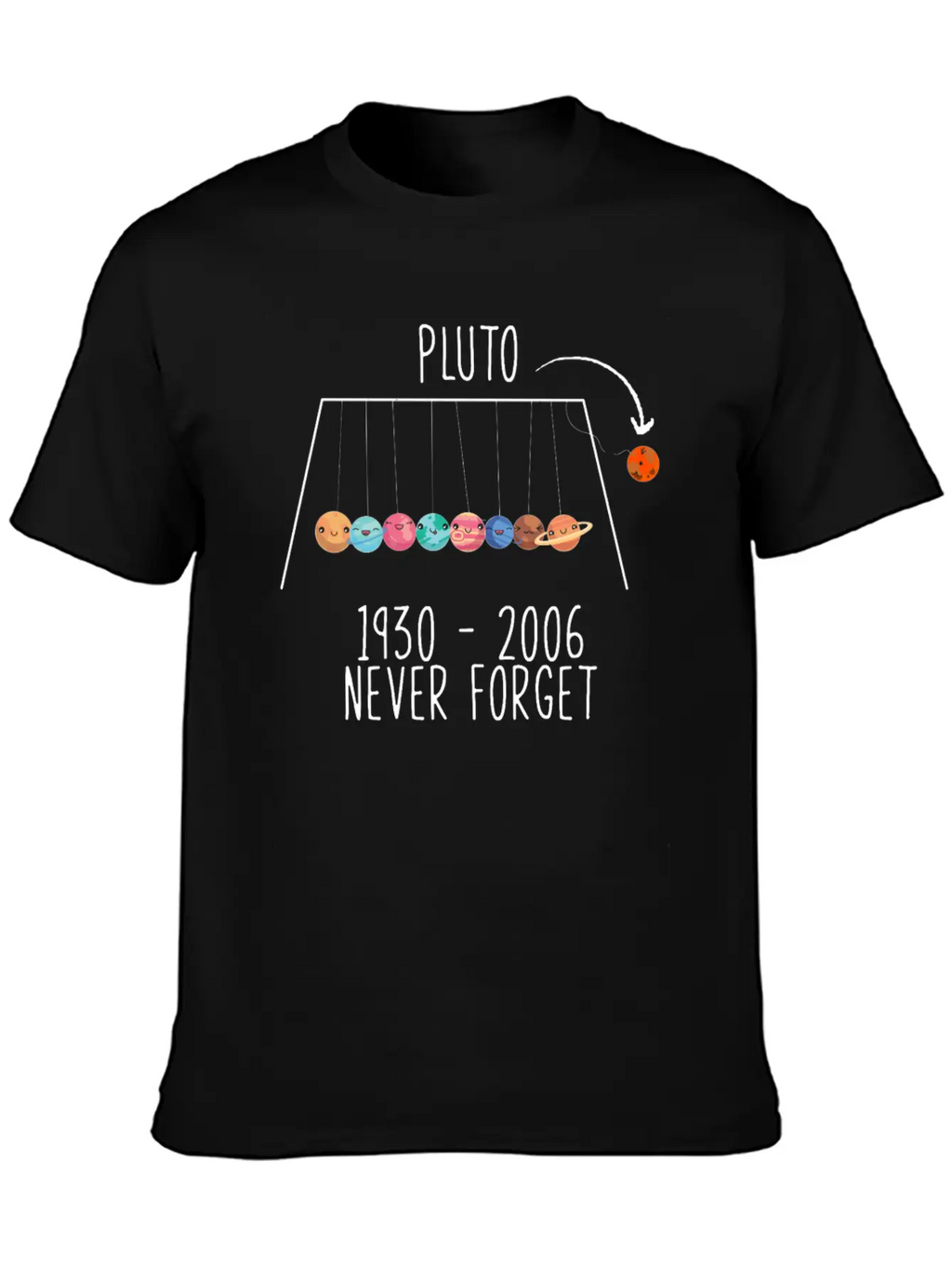 Pluto Planet Space Timeless Short Sleeve Tee – Comfy And Minimalist Design