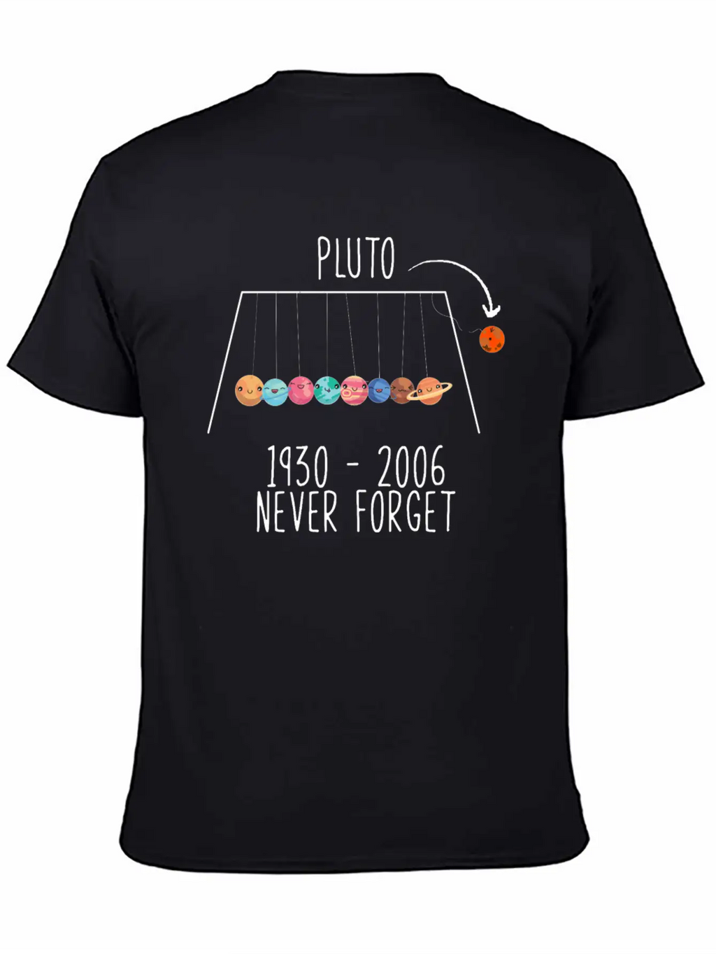 Pluto Planet Space Timeless Short Sleeve Tee – Comfy And Minimalist Design