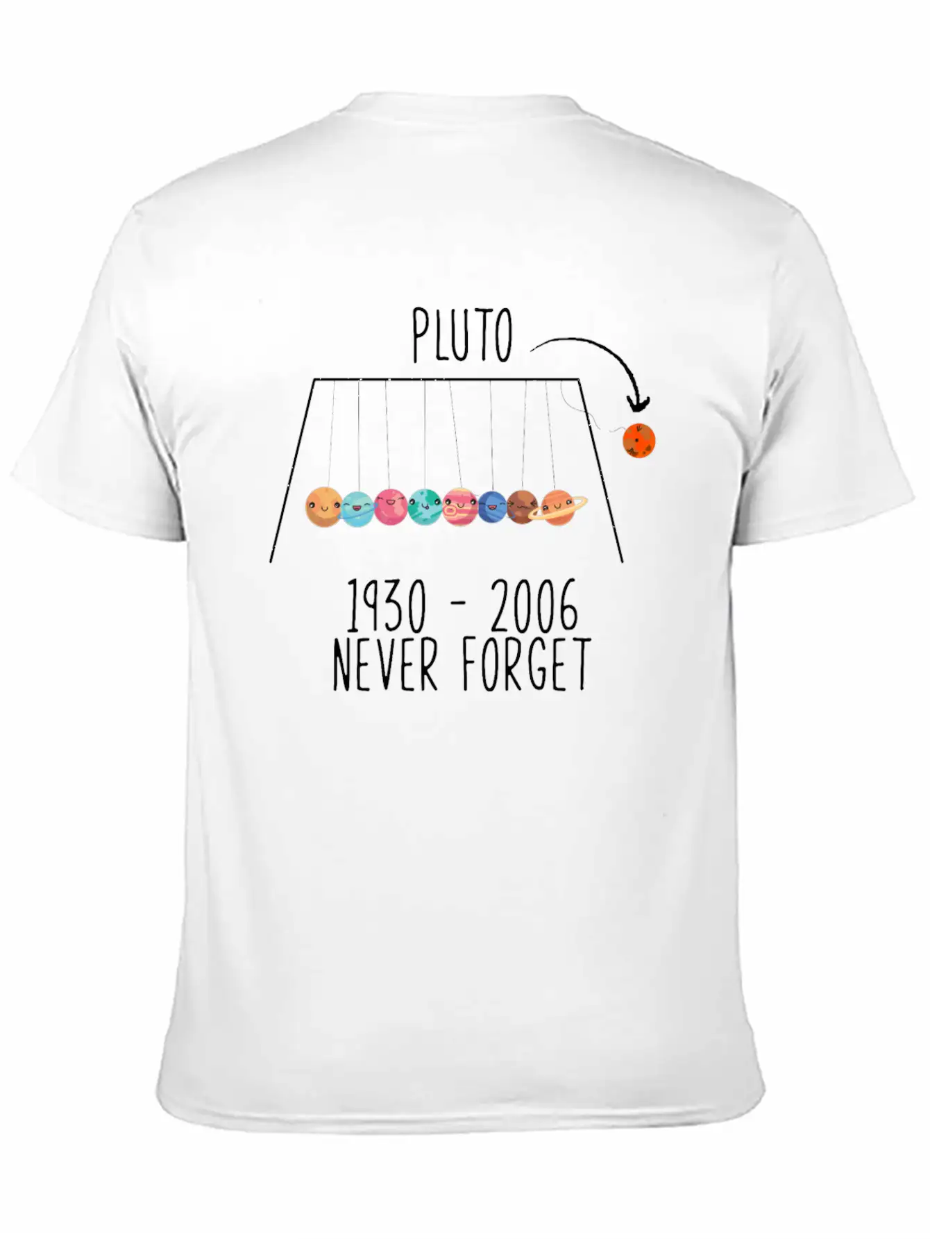Pluto Planet Space Timeless Short Sleeve Tee – Comfy And Minimalist Design