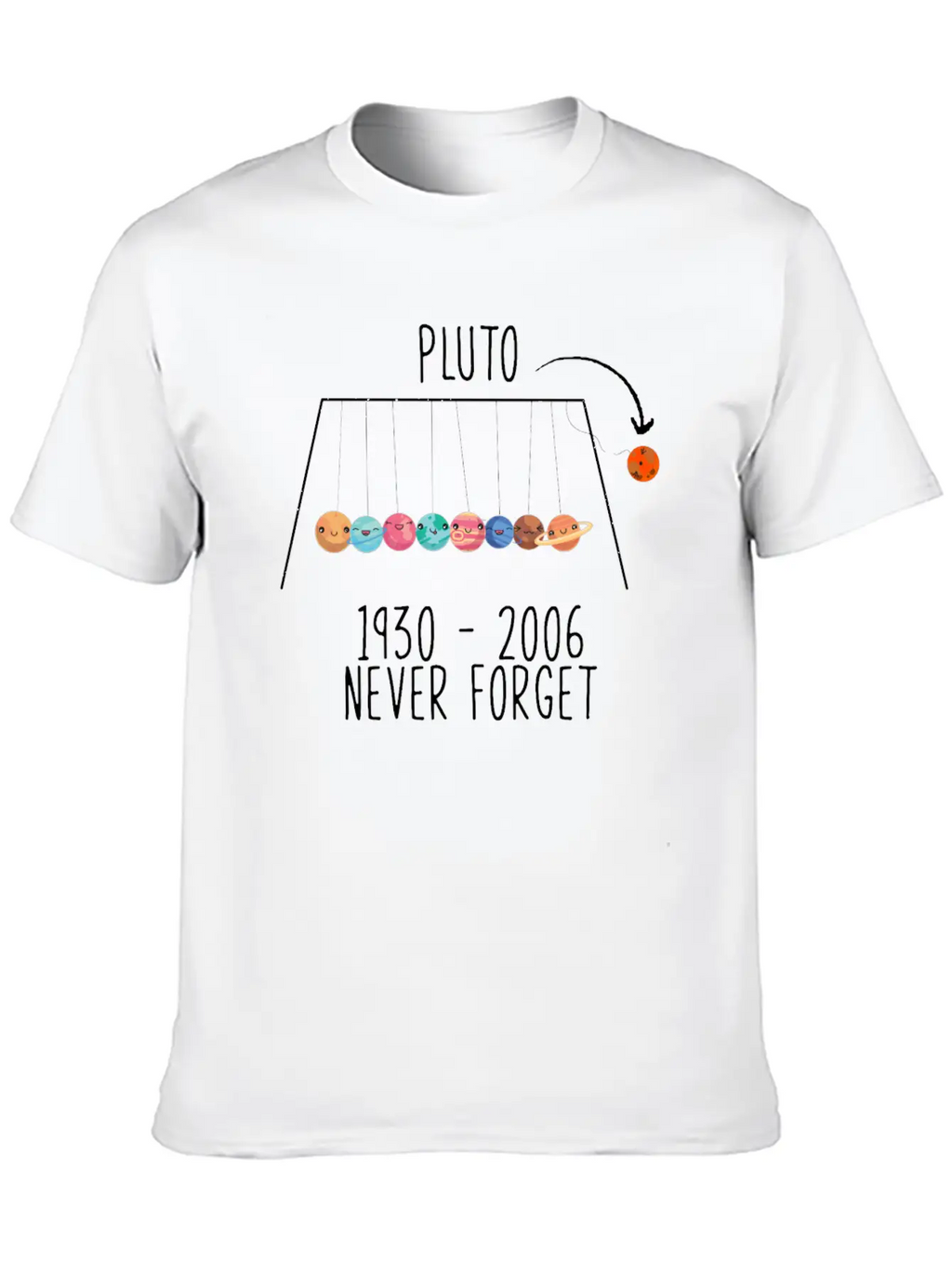 Pluto Planet Space Timeless Short Sleeve Tee – Comfy And Minimalist Design